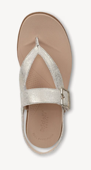 Sandal nữ Dr. Scholl's Women's So Chill Thong Sandal Color  Light Gold Faux Leather - Giày xuất dư Mỹ