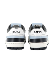 🧒 Giày Trẻ Em BOSS Boys Blue &amp; White Leather &amp; Canvas Trainers – Hàng Hiệu, Giá Cực Sốc Chỉ 360K!
