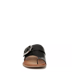 Dép Sandal nữ SOUL Naturalizer Womens Joanie Flat Sandal Black Leather - Giày nữ xuất khẩu Mỹ, Âu