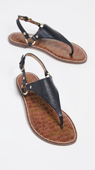 Sandal nữ Sam Edelman Women's Greta Flat Sandal Color Black - Giày xuất Mỹ