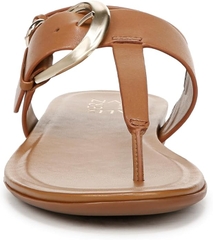 Sandal nữ Naturalizer Womens Taylor T-Strap Slingback Flat Sandal Color Saddle Tan Brown - Giày nữ xuất dư Âu, Mỹ