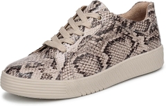 Giày nữ VNXK Naturalizer Women's Neela Lace Up Sneaker Color Beige Snake Print - Giày xuất Mỹ, Âu