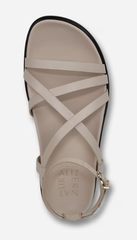 Sandal nữ Naturalizer Women's Fame Sandal Color Ivory Mist Faux Leather- Giày nữ xuất dư Âu, Mỹ