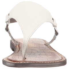 Sandal nữ Sam Edelman Women's Greta Flat Sandal Color Bright White Leather - Giày xuất Mỹ