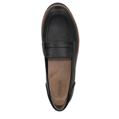 Giày nữ da bò thật VNXK Dr. Scholl's Shoes Women's Nice Day Slip on Loafer Color Black Smooth- Giày da xuất khẩu Mỹ