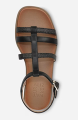 Sandal nữ Naturalizer womens Julia Strappy Sandal Color Black - Giày nữ xuất dư Âu, Mỹ