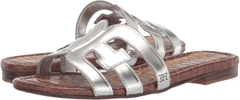 Sandal nữ Sam Edelman Women's Bay Flat Sandal Color Liquid Soft Silver - Giày nữ xuất dư Âu, Mỹ