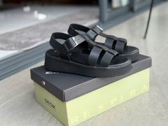 Sandal nữ Geox womens D Adacter S B Color Black Leather  - Giày nữ xuất dư Âu, Mỹ