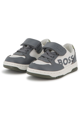 👟 Giày Trẻ Em BOSS Kidswear TODDLER TRAINERS - Dark Grey | Hàng Xuất Dư Chính Hãng, Giá Cực Sốc