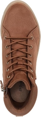 Boot nữ VNXK da bò thật Dr. Scholl's Nice Day Max Alpine Lace-Up Short Boots Color Honey Brown- Hàng xuất Mỹ