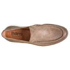 Giày lười nam da thật Men's Born Thaton Driver Loafer - Taupe Brown đế siêu nhẹ, siêu êm - Giày nam xuất khẩu Mỹ, Eu
