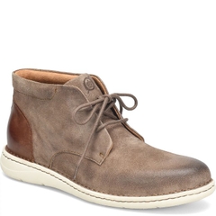 Giày nam da thật BORN Men's, Theo Boot Taupe Brown Combo đế siêu nhẹ, siêu êm - Giày nam xuất khẩu Mỹ, Eu