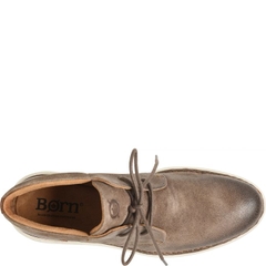 Giày nam da thật BORN Men's, Theo Boot Taupe Brown Combo đế siêu nhẹ, siêu êm - Giày nam xuất khẩu Mỹ, Eu