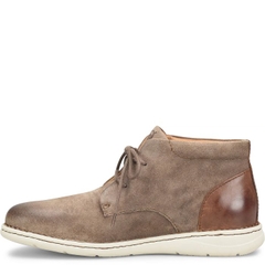 Giày nam da thật BORN Men's, Theo Boot Taupe Brown Combo đế siêu nhẹ, siêu êm - Giày nam xuất khẩu Mỹ, Eu