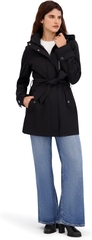 Áo Khoác Nữ Xuất Dư Âu, Mỹ Nautica Bonded Rain Jacket With Belt – Chống Thấm, Chống Gió, Sang Trọng, Thanh Lịch