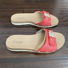 Dép nữ quai ngang Dr Scholls Island Icon Sandals Women's Red Buckle Slide   - Giày dép xuất dư Mỹ, EU