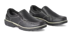 Giày nam da thật DR SCHOLLS MEN'S COMFORT SLIP ON Colour Black - Giày nam xuất khẩu Mỹ, Eu
