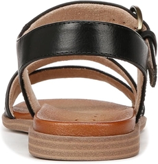 Sandal nữ SOUL Naturalizer Womens Jayvee Strappy Flat Sandal Color Black - Giày nữ xuất dư Âu, Mỹ