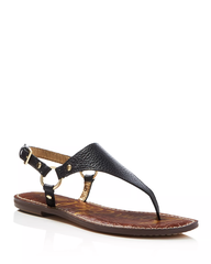 Sandal nữ Sam Edelman Women's Greta Flat Sandal Color Black - Giày xuất Mỹ