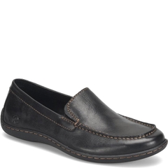 Giày nam da thật Born Men's Caleb Leather Loafer Color Black (Negro) - Giày nam xuất khẩu Mỹ, Eu