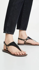 Sandal nữ Sam Edelman Women's Greta Flat Sandal Color Black - Giày xuất Mỹ