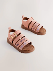 👡 Sandal Trẻ Em Pink Chunky Corkbed Sandals – Hàng Xuất Dư Chính Hãng Của NEXT