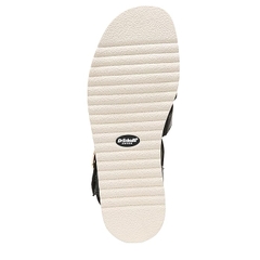 Sandal nữ Dr. Scholl's Shoes Women's Island Glow Strappy Flat Sandal Colour Black Smooth - Giày xuất dư Mỹ