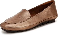 Giày nữ VNXK Naturalizer Women's Bashful Slip on Driving Loafer Color Soft Bronze Leather - Giày nữ xuất Mỹ, Âu
