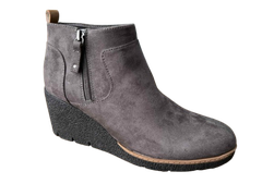 Boot nữ  Dr. Scholl's Shoes Women's Bianca Wedge Bootie Brown Smooth - Giày nữ xuất khẩu Âu, Mỹ