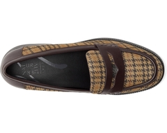 Giày nữ VNXK Naturalizer Women's Corrine Platform Loafer Color Olive Houndstooth Suede- Giày nữ xuất Mỹ, Âu