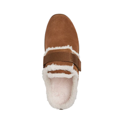 Giày nữ lót lông VNXK Anodyne Women's #99 Open Back Slipper - Camel (Regular Width) - Giày nữ xuất khẩu Mỹ, Âu
