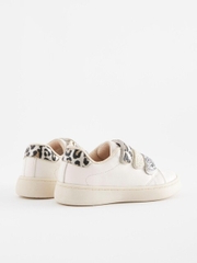 Giày Trẻ Em NEXT White Metallic Trainers  | Hàng Xuất Dư Chính Hãng