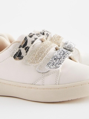 Giày Trẻ Em NEXT White Metallic Trainers  | Hàng Xuất Dư Chính Hãng