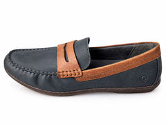 Giày lười nam da thật BORN Men's Wendell Shoe Color Blue - Giày nam xuất khẩu Mỹ, Eu