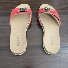 Dép nữ quai ngang Dr Scholls Island Icon Sandals Women's Red Buckle Slide   - Giày dép xuất dư Mỹ, EU