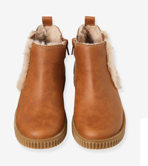 Giày Bé Gái Chelsea Boots Mùa Đông – Lót Lông, Khóa Zip &amp; Chun Co Giãn | Vertbaudet Chính Hãng