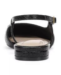 Giày Nữ Xuất Dư Âu Mỹ G.Berni Women’s Umaa Slingback Flats Màu Đen – Thanh Lịch, Êm Ái