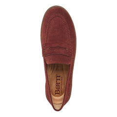 Giày nam da thật Born Mens Born Suede Loafer Red Color  - Giày nam xuất khẩu Mỹ, Eu