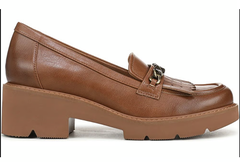 Giày nữ VNXK SOUL Naturalizer Women's Celia Lug Loafer Color Chestnut Brown Faux Leather - Giày nữ xuất Mỹ, Âu