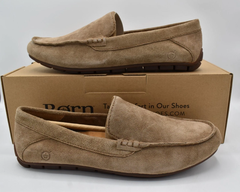 Giày nam da thật Born Mens Liam Taupe Leather Slip On Driver Loafers Shoes - Giày nam xuất khẩu Mỹ, Eu