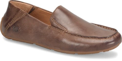 Giày nam da thật Born Men's Marcel Leather Lightweight Driving Moc Dark Brown Nut - Giày nam xuất khẩu Mỹ, Eu