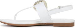 Sandal nữ Naturalizer Taylor Women's Flat Thong Sandal Colour Name White Leather - Giày nữ xuất dư Âu, Mỹ