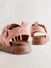 👡 Sandal Trẻ Em Pink Chunky Corkbed Sandals – Hàng Xuất Dư Chính Hãng Của NEXT