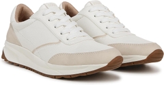 Giày nữ VNXK SOUL Naturalizer Womens Jackson Lace Up Sneakers Color White/Beige - Giày nữ xuất Mỹ, Âu