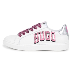 Giày sneaker nữ VNXK Hugo màu trắng - Giày nữ xuất dư Âu, Mỹ