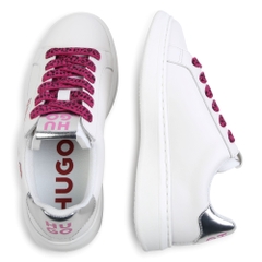 Giày sneaker nữ VNXK Hugo màu trắng - Giày nữ xuất dư Âu, Mỹ