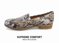 Giày lười nữ Naturalizer da bò thật vân trăn - Giày nữ xuất Âu, Mỹ