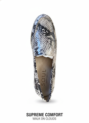 Giày lười nữ Naturalizer da bò thật vân trăn - Giày nữ xuất Âu, Mỹ