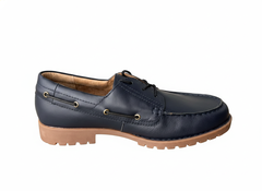 Giày nam da thật Born Men's Explorer 3-Eye Color Navy (Blue) - Giày nam xuất khẩu Mỹ, Eu