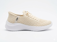 Giày thể thao nữ Fully Go Walk slip-on sneakers for women siêu nhẹ, siêu êm màu be